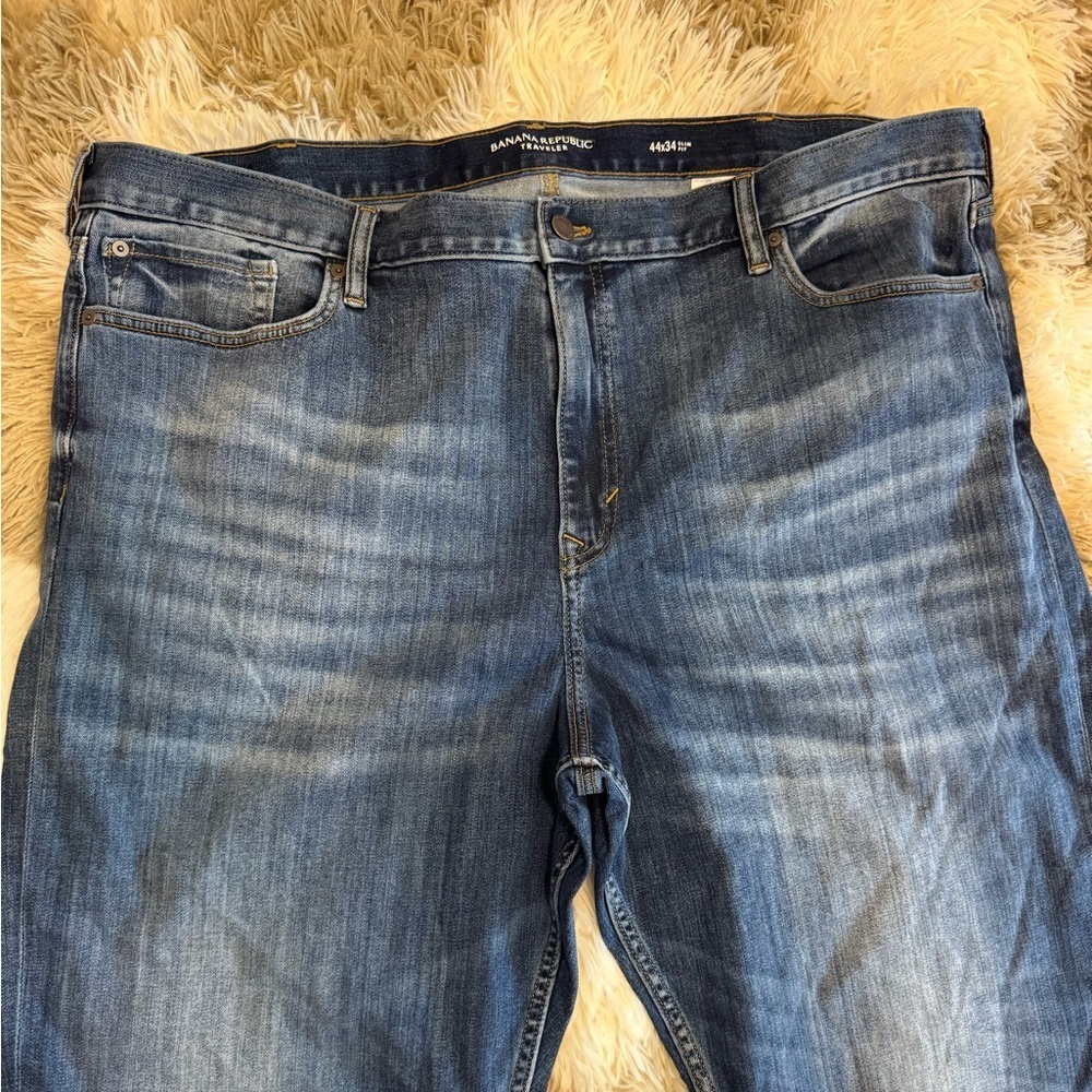 Banana republic traveler mens jeans 44x34 slim fit - Picture 4 of 5